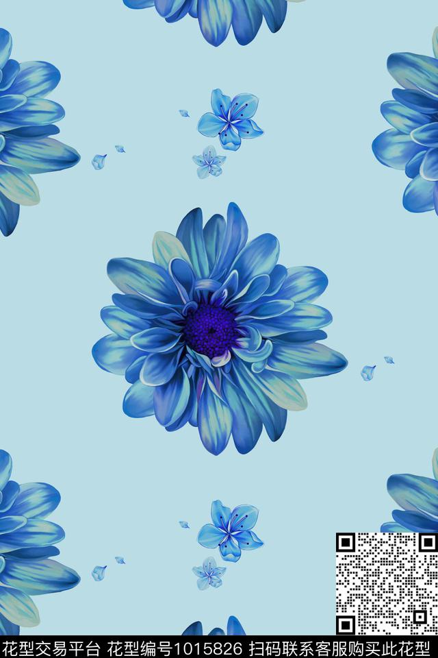 大花数码华亿平台向日葵数码印花华亿平台下载（图片编号: 1015826） - 瓦栏（Walan）