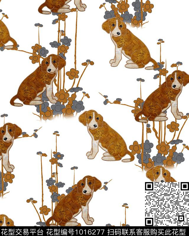 梅花花卉女装数码印花华亿平台下载（图片编号: 1016277） - 瓦栏（Walan）