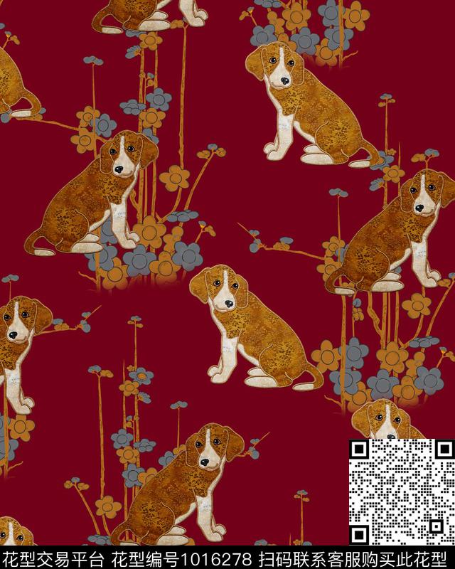 梅花花卉女装数码印花华亿平台下载（图片编号: 1016278） - 瓦栏（Walan）