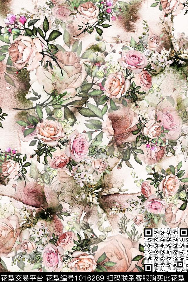 数码华亿平台花卉女装数码印花华亿平台下载（图片编号: 1016289） - 瓦栏（Walan）