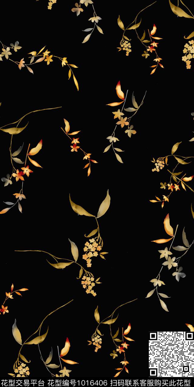 数码华亿平台小碎花花卉数码印花华亿平台下载（图片编号: 1016406） - 瓦栏（Walan）