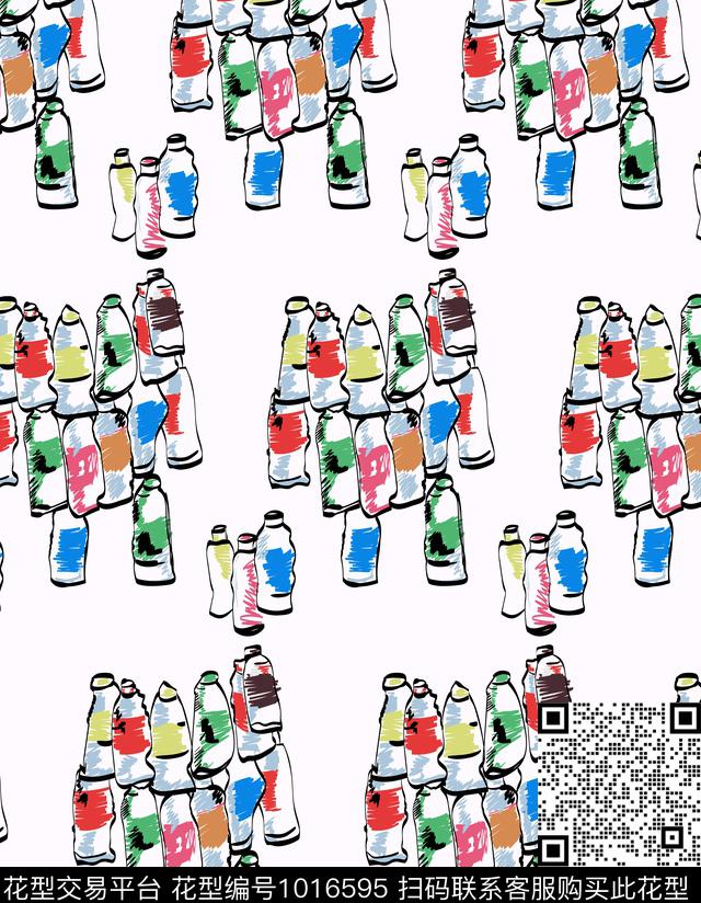 女装几何潮牌数码印花华亿平台下载（图片编号: 1016595） - 瓦栏（Walan）