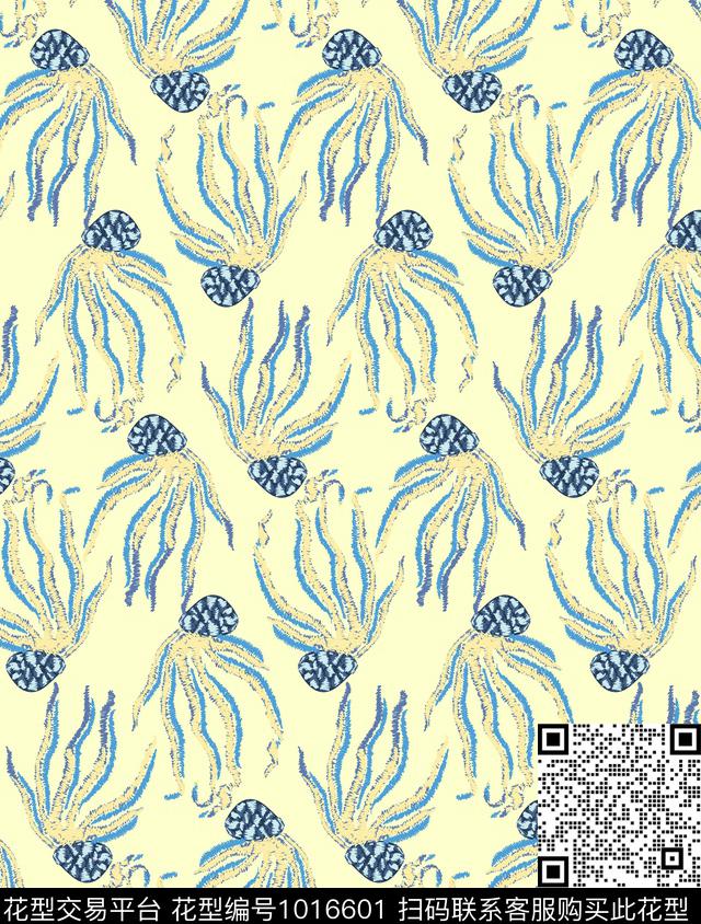 章鱼数码华亿平台女装数码印花华亿平台下载（图片编号: 1016601） - 瓦栏（Walan）