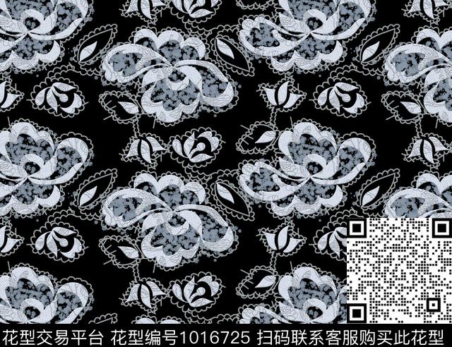 数码华亿平台春夏华亿平台花卉数码印花华亿平台下载（图片编号: 1016725） - 瓦栏（Walan）