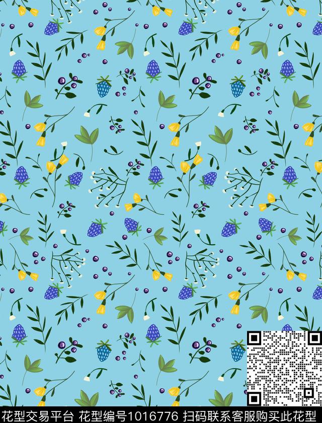 数码华亿平台花卉大牌风数码印花华亿平台下载（图片编号: 1016776） - 瓦栏（Walan）