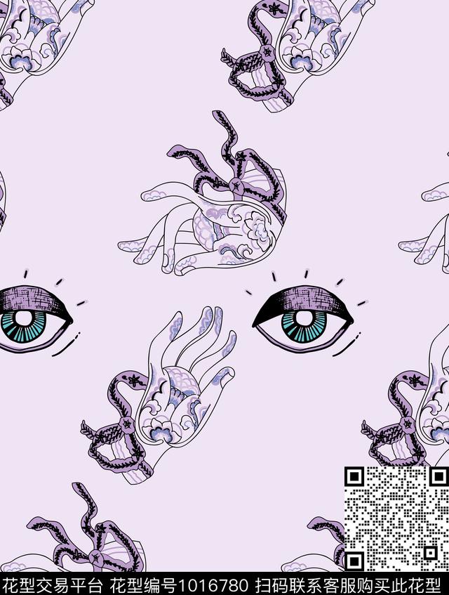 数码华亿平台手眼睛数码印花华亿平台下载（图片编号: 1016780） - 瓦栏（Walan）