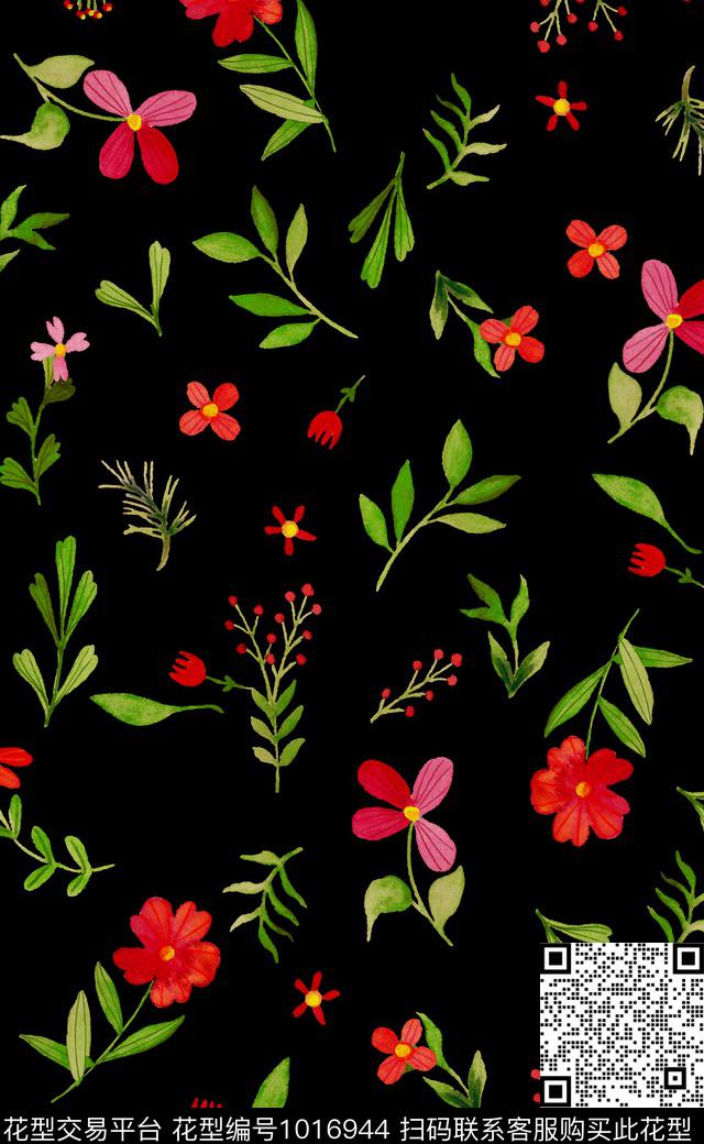 数码华亿平台春夏华亿平台花卉数码印花华亿平台下载（图片编号: 1016944） - 瓦栏（Walan）