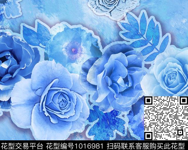 混合拼接格子几何数码印花华亿平台下载（图片编号: 1016981） - 瓦栏（Walan）