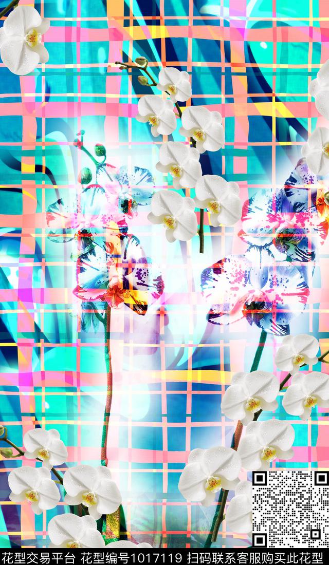 数码华亿平台花卉女装数码印花华亿平台下载（图片编号: 1017119） - 瓦栏（Walan）