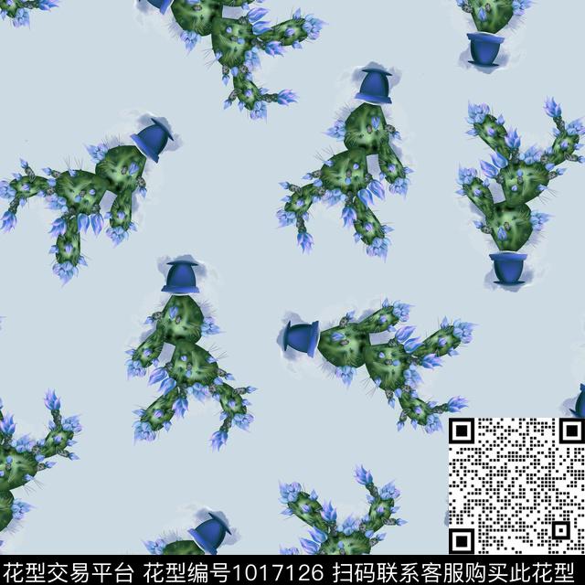 数码华亿平台花卉大牌风数码印花华亿平台下载（图片编号: 1017126） - 瓦栏（Walan）