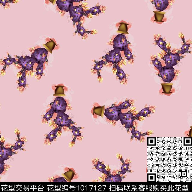 数码华亿平台花卉大牌风数码印花华亿平台下载（图片编号: 1017127） - 瓦栏（Walan）