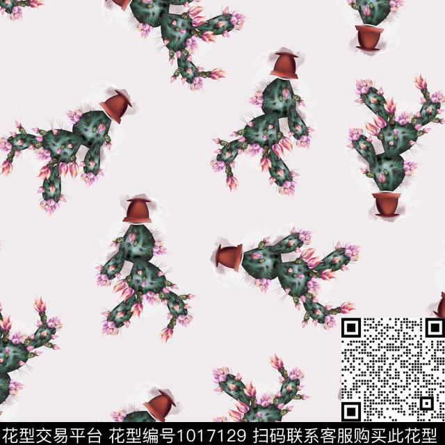 数码华亿平台花卉大牌风数码印花华亿平台下载（图片编号: 1017129） - 瓦栏（Walan）