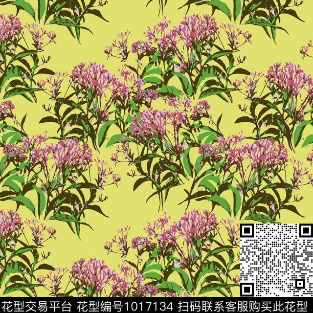 数码华亿平台花卉女装数码印花华亿平台下载（图片编号: 1017134） - 瓦栏（Walan）