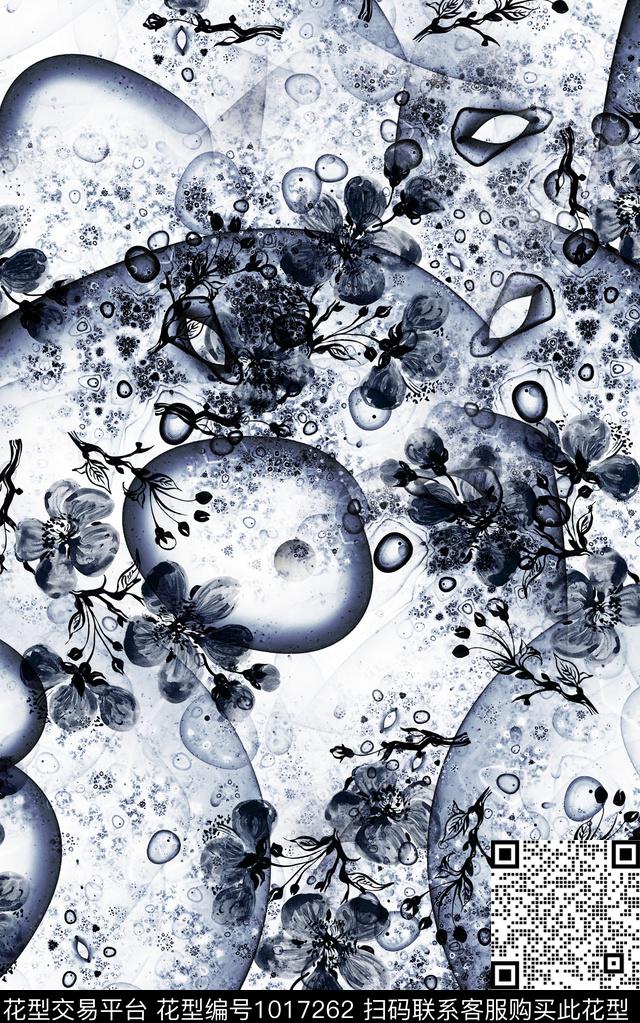 数码华亿平台抽象复古数码印花华亿平台下载（图片编号: 1017262） - 瓦栏（Walan）