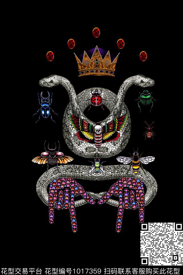 卡通抽象男装数码印花华亿平台下载（图片编号: 1017359） - 瓦栏（Walan）