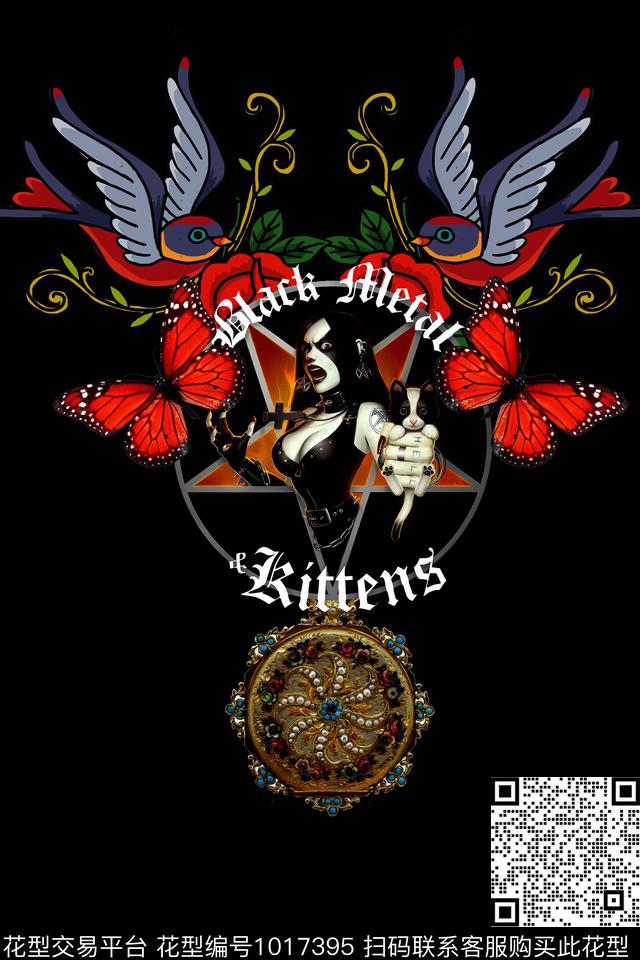 卡通抽象男装数码印花华亿平台下载（图片编号: 1017395） - 瓦栏（Walan）