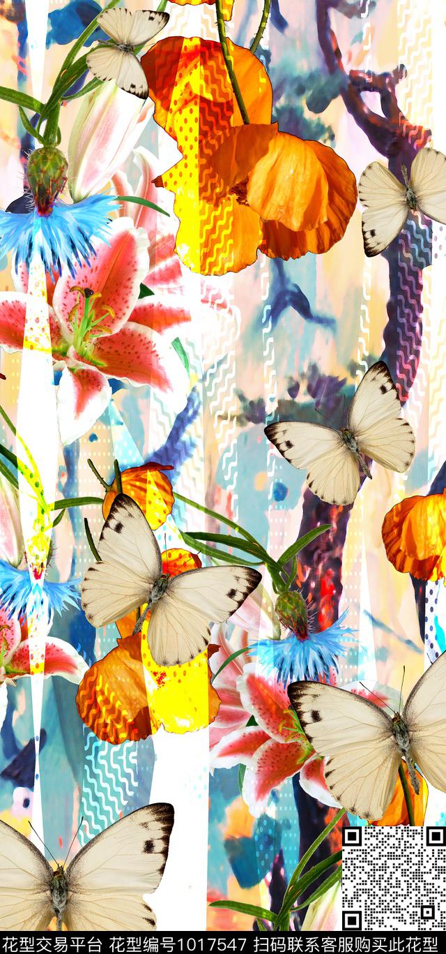 大花数码华亿平台花卉数码印花华亿平台下载（图片编号: 1017547） - 瓦栏（Walan）