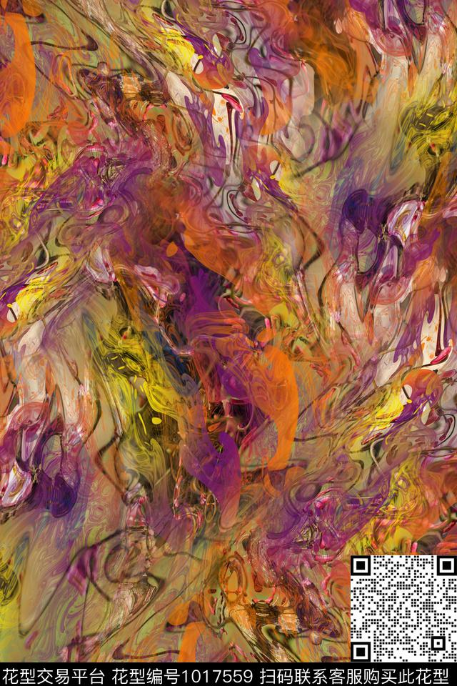 数码华亿平台肌理抽象数码印花华亿平台下载（图片编号: 1017559） - 瓦栏（Walan）