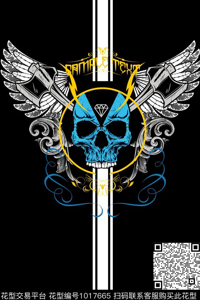 卡通趣味男装数码印花华亿平台下载（图片编号: 1017665） - 瓦栏（Walan）