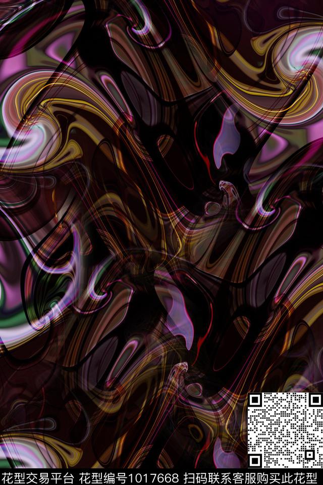 数码华亿平台素雅女装数码印花华亿平台下载（图片编号: 1017668） - 瓦栏（Walan）