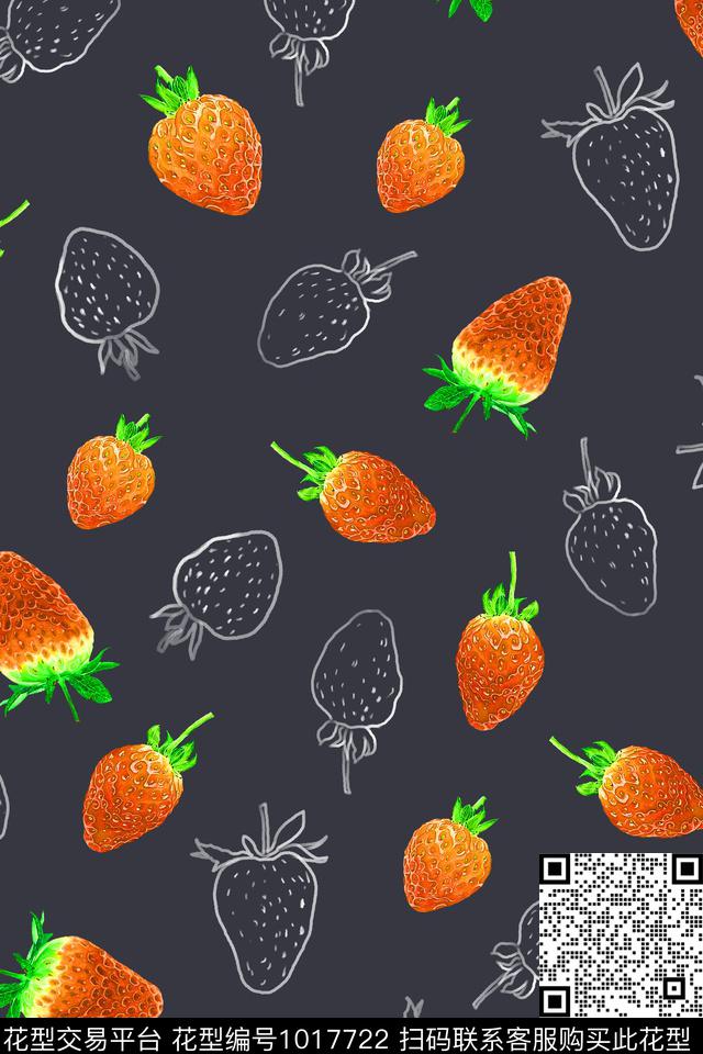 线条数码华亿平台水果数码印花华亿平台下载（图片编号: 1017722） - 瓦栏（Walan）