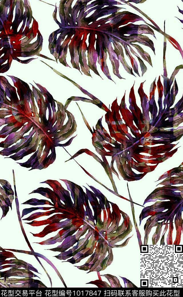 数码华亿平台秋冬华亿平台花卉数码印花华亿平台下载（图片编号: 1017847） - 瓦栏（Walan）