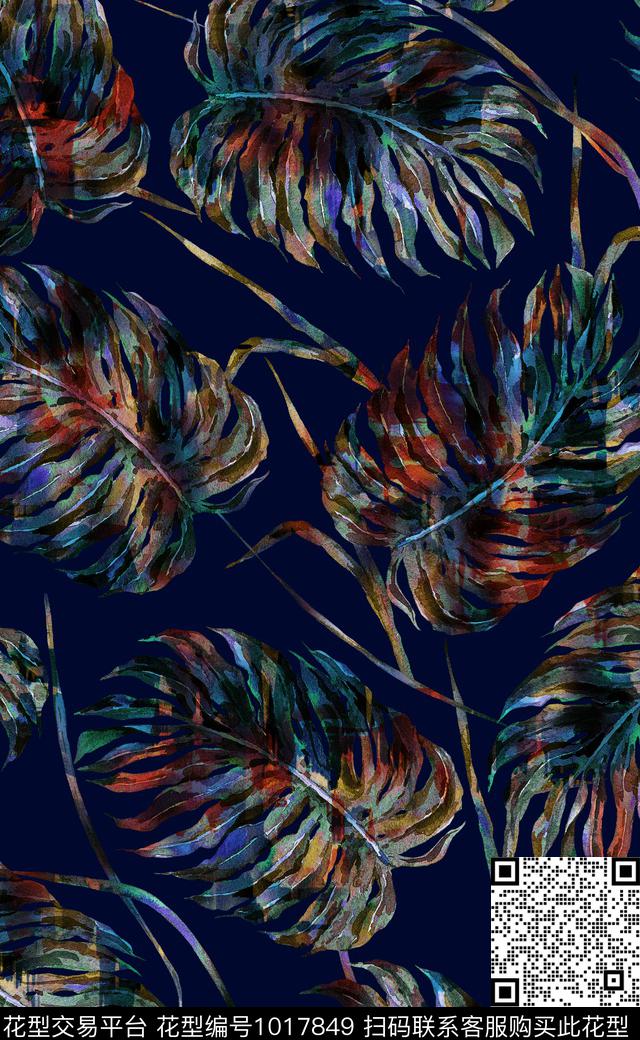 数码华亿平台秋冬华亿平台花卉数码印花华亿平台下载（图片编号: 1017849） - 瓦栏（Walan）