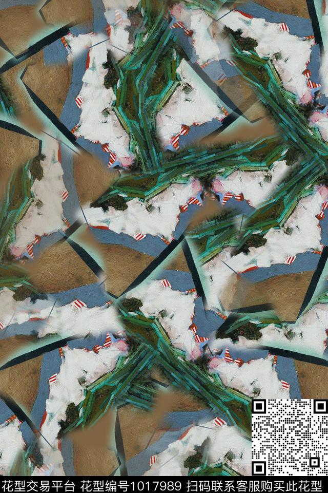 秋冬华亿平台抽象径庭迷彩数码印花华亿平台下载（图片编号: 1017989） - 瓦栏（Walan）