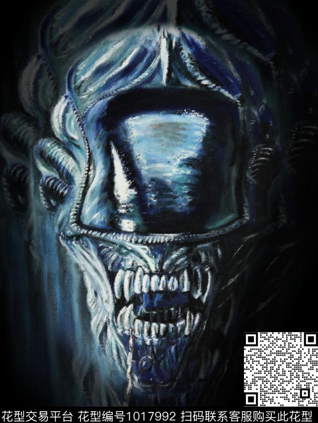 几何男装人物男装朦胧花卉数码印花华亿平台下载（图片编号: 1017992） - 瓦栏（Walan）