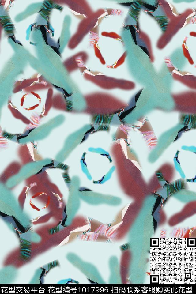 秋冬华亿平台抽象男装休闲花卉数码印花华亿平台下载（图片编号: 1017996） - 瓦栏（Walan）