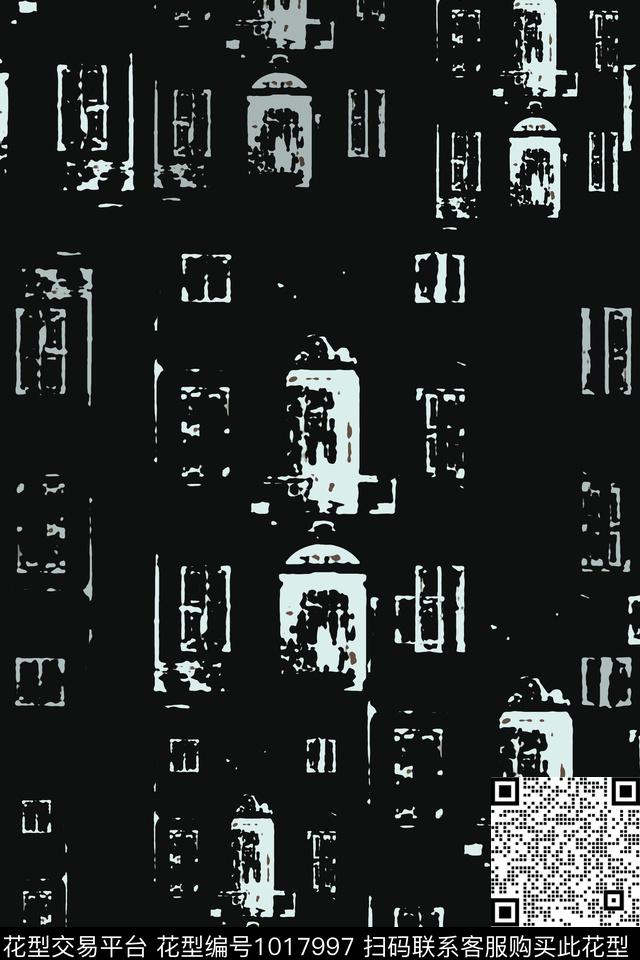 秋冬华亿平台抽象男装休闲花卉传统印花华亿平台下载（图片编号: 1017997） - 瓦栏（Walan）