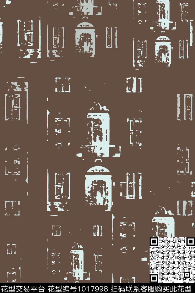 秋冬华亿平台抽象男装休闲花卉传统印花华亿平台下载（图片编号: 1017998） - 瓦栏（Walan）