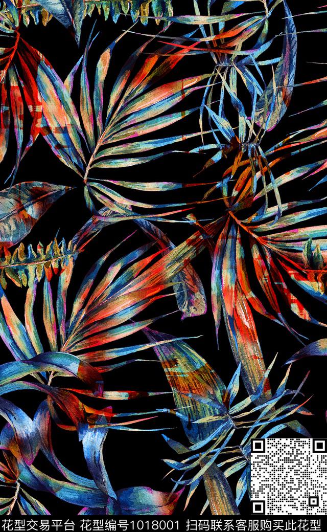 数码华亿平台秋冬华亿平台花卉数码印花华亿平台下载（图片编号: 1018001） - 瓦栏（Walan）