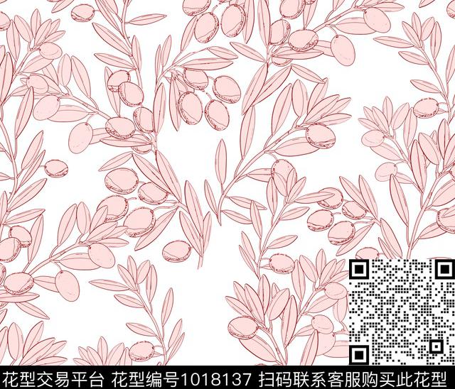 花卉女装水墨风传统印花华亿平台下载（图片编号: 1018137） - 瓦栏（Walan）