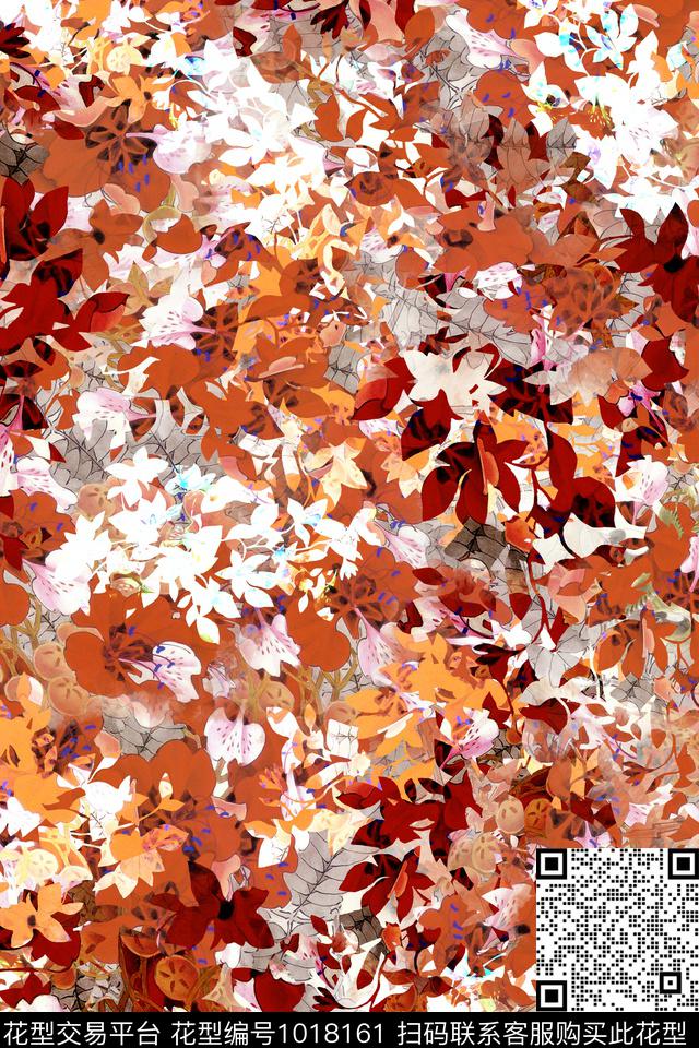数码华亿平台肌理剪影数码印花华亿平台下载（图片编号: 1018161） - 瓦栏（Walan）