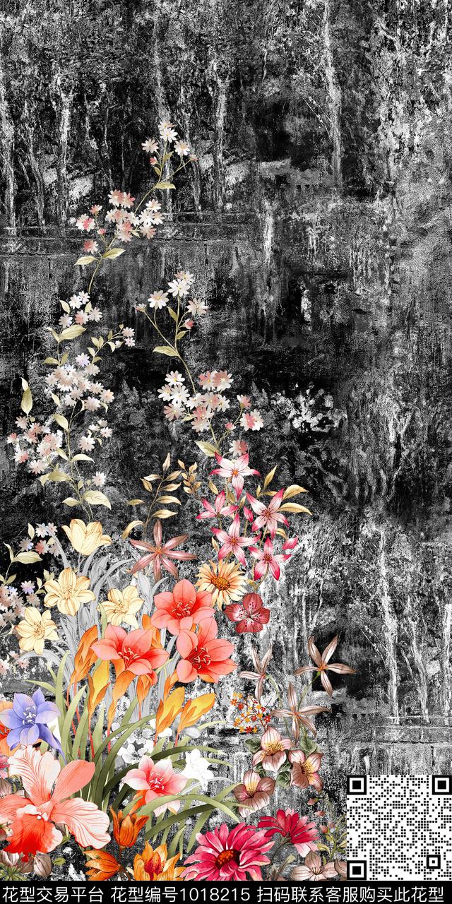 数码华亿平台大牌风小碎花数码印花华亿平台下载（图片编号: 1018215） - 瓦栏（Walan）