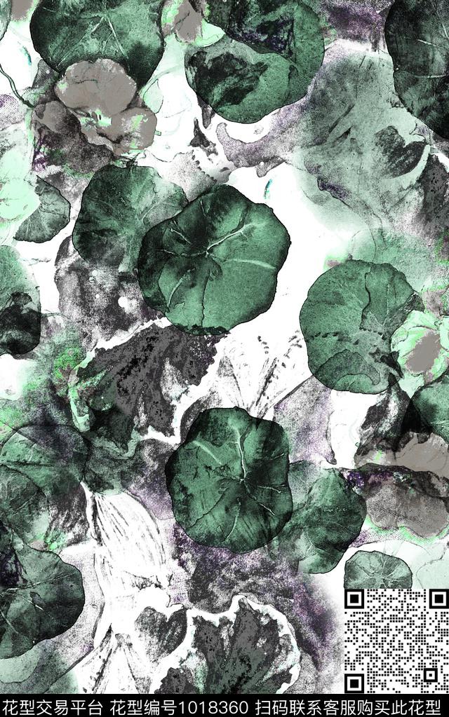 数码华亿平台抽象复古数码印花华亿平台下载（图片编号: 1018360） - 瓦栏（Walan）