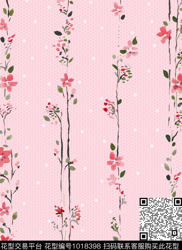 数码华亿平台花卉女装数码印花华亿平台下载（图片编号: 1018398） - 瓦栏（Walan）