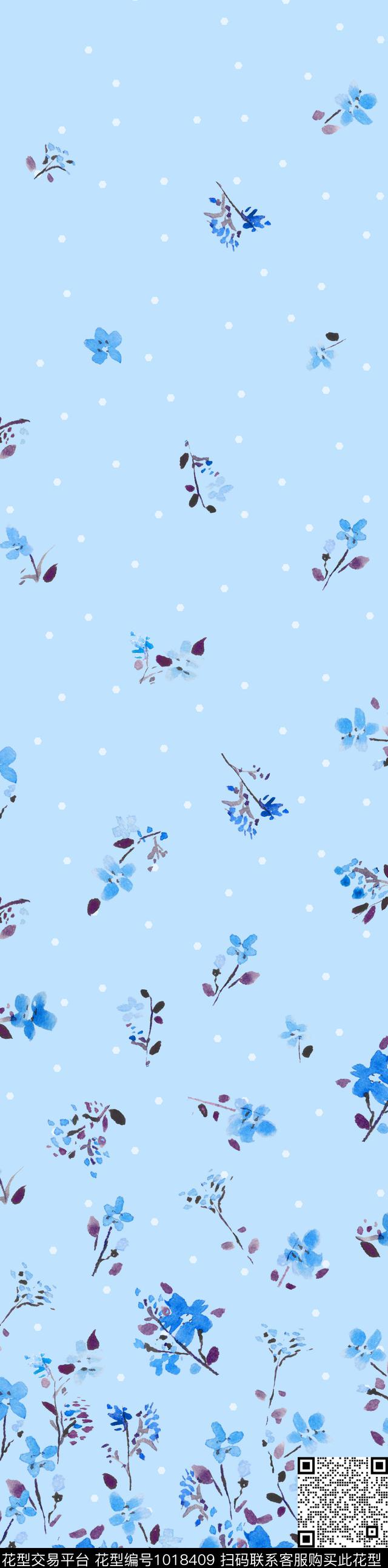 数码华亿平台花卉女装数码印花华亿平台下载（图片编号: 1018409） - 瓦栏（Walan）