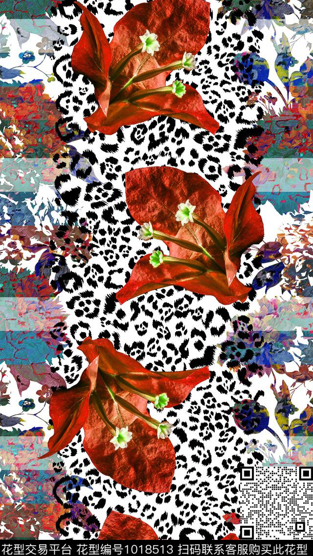 大花数码华亿平台花卉数码印花华亿平台下载（图片编号: 1018513） - 瓦栏（Walan）