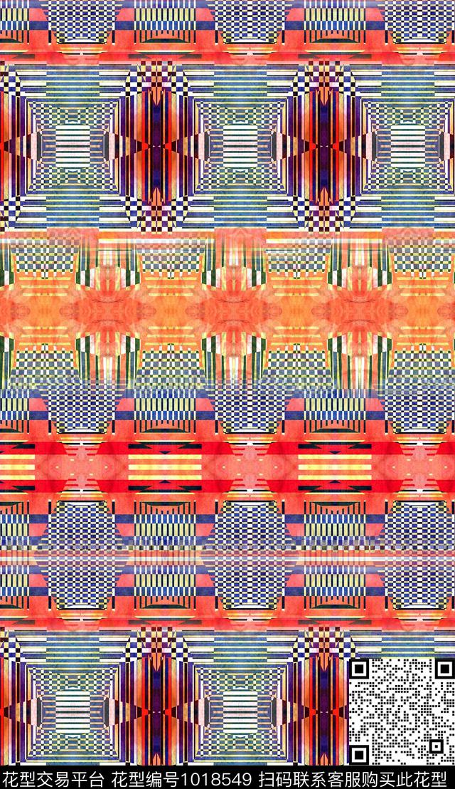 民族风波西米亚定位花数码印花华亿平台下载（图片编号: 1018549） - 瓦栏（Walan）