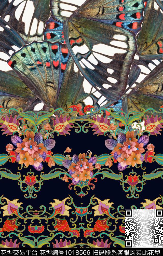 民族风波西米亚定位花数码印花华亿平台下载（图片编号: 1018566） - 瓦栏（Walan）