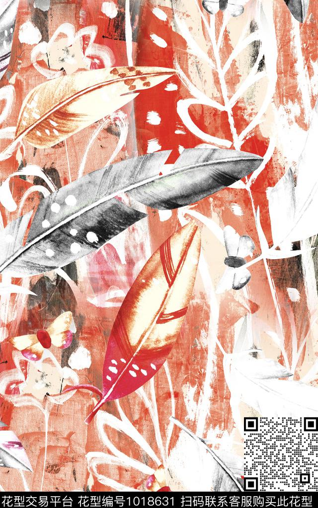 数码华亿平台肌理花卉数码印花华亿平台下载（图片编号: 1018631） - 瓦栏（Walan）
