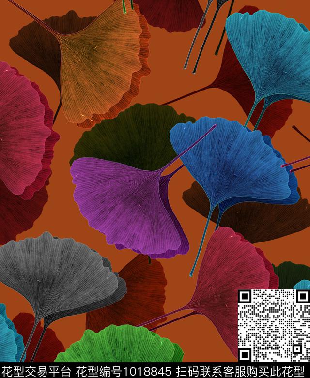 女装绿植树叶热带华亿平台数码印花华亿平台下载（图片编号: 1018845） - 瓦栏（Walan）
