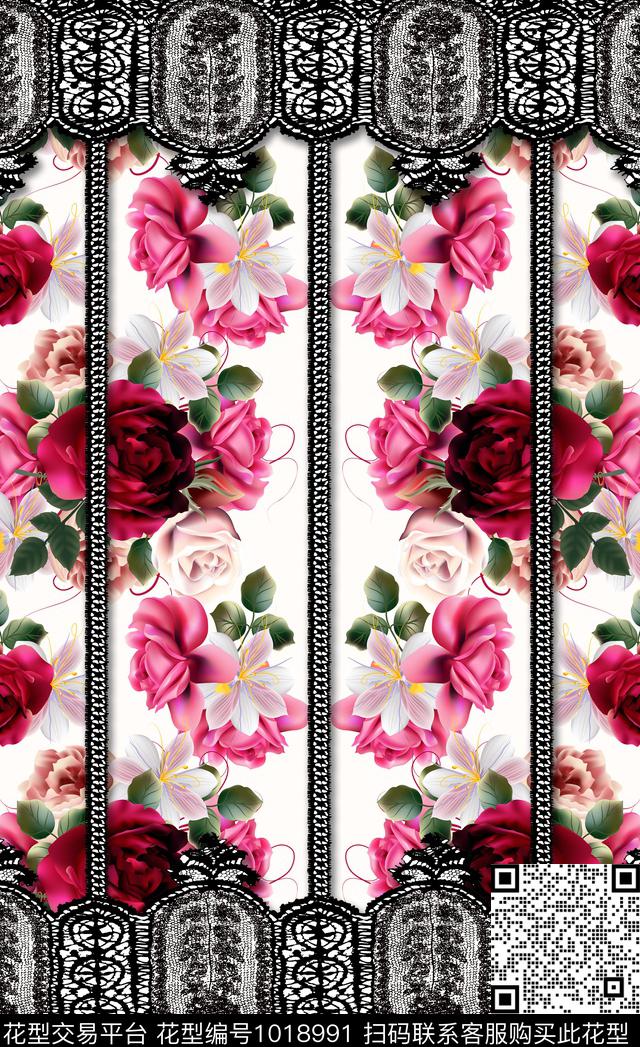 定位花女装网布蕾丝数码印花华亿平台下载（图片编号: 1018991） - 瓦栏（Walan）