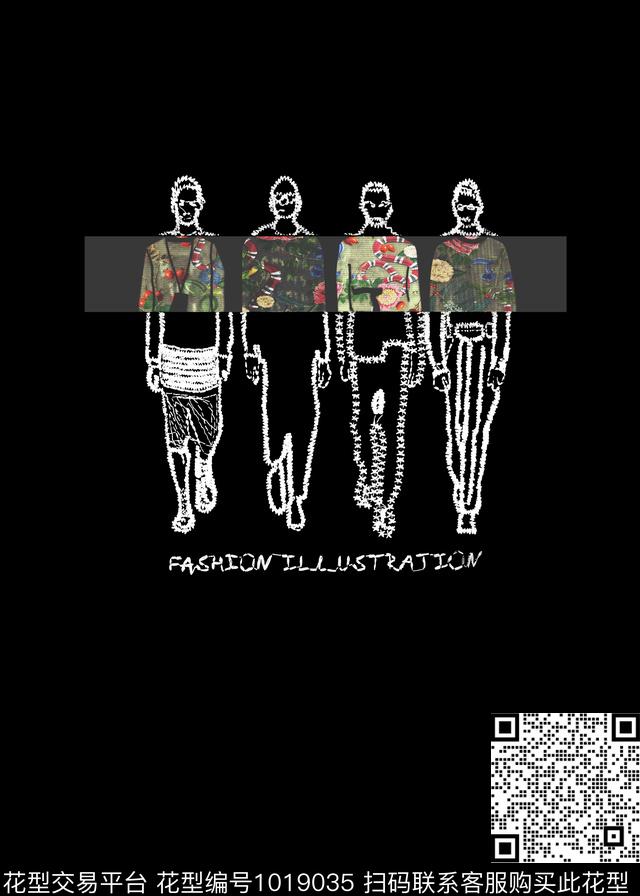 数码华亿平台人物GUCCI数码印花华亿平台下载（图片编号: 1019035） - 瓦栏（Walan）