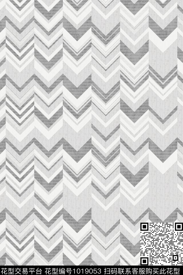 定位花几何大牌风传统印花华亿平台下载（图片编号: 1019053） - 瓦栏（Walan）