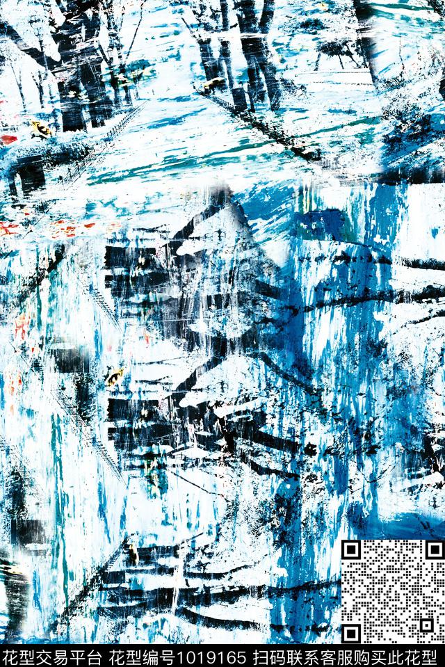 民族风复古油画华亿平台数码印花华亿平台下载（图片编号: 1019165） - 瓦栏（Walan）