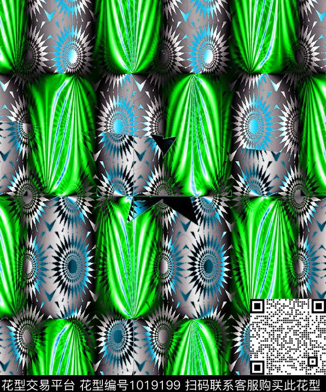 民族风抽象几何数码印花华亿平台下载（图片编号: 1019199） - 瓦栏（Walan）
