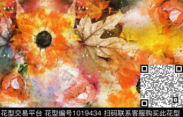 混合拼接格子几何数码印花华亿平台下载（图片编号: 1019434） - 瓦栏（Walan）